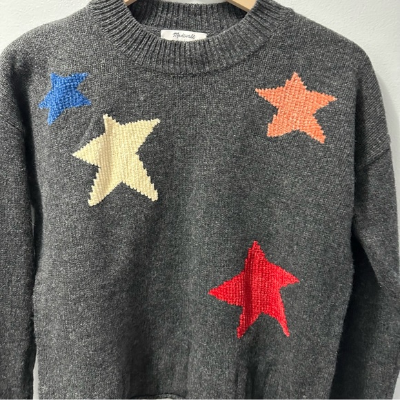 Madewell Gray Starry Night Pullover Sweater - Picture 3 of 10